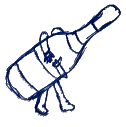 Champagneflaska illustration